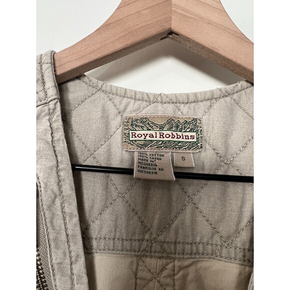 Royal Robbins Vintage 90s Hiking Safari Fishing Tan Vest Men's Size S Small - Picture 6 of 12